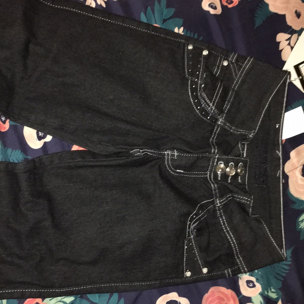 Sparkly bedazzled booty lifting jeans